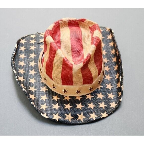 Patriotic Mens Hat Goldcoast Sunwear One Size Shapeable Old Glory - Picture 1 of 12
